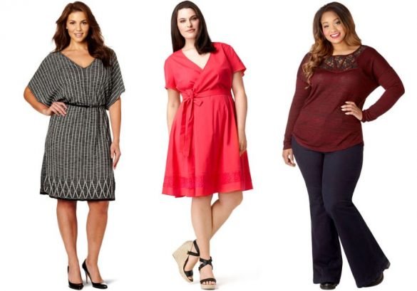 clothing for apple shaped plus size